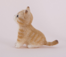 Load image into Gallery viewer, DIY Felt Kit – Orange Tabby Kitten Needle Felting Set
