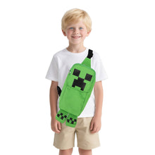 Load image into Gallery viewer, Minecraft Creeper 3D Character Crossbody Sling Bag With Adjustable Strap
