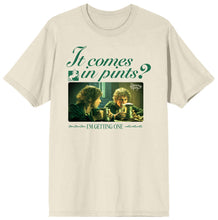 Load image into Gallery viewer, Lord Of The Rings It Comes In Pints? Adult Natural Crew Neck Short Sleeve T-shirt: XL
