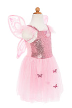 Load image into Gallery viewer, Pink Sequins Butterfly Dress &amp; Wings 5-7
