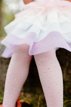 Load image into Gallery viewer, Rhinestone Tights Ombre Pink/White
