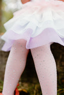 Rhinestone Tights Ombre Pink/White