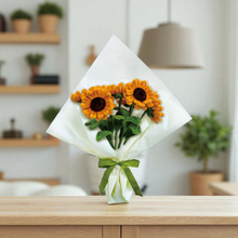Load image into Gallery viewer, DIY Chenille Flower Bouquet Kit – Sunflower

