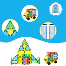 Load image into Gallery viewer, Magnetic Tile With Winows And Doors Building Blocks - 61 Pcs
