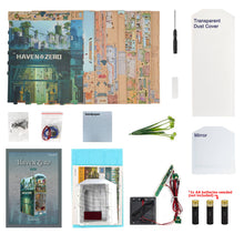 Load image into Gallery viewer, DIY Miniature House Book Nook Kit: Haven Zero w/ Dust Cover
