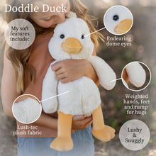 Load image into Gallery viewer, World's Softest 16" Large Lushees Off White Duck Plushie
