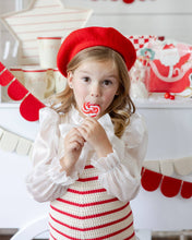 Load image into Gallery viewer, Red and Cream Scalloped Felt Banner Set
