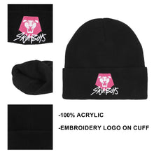 Load image into Gallery viewer, KPop Demon Hunters Saja Boys Black Cuff Knit Beanie

