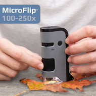 100x-250x LED High Power Pocket Microscope w/ Phone Adapter