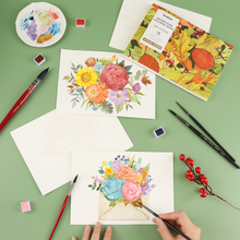 Load image into Gallery viewer, Autumn-Themed Watercolor Coloring Club Box
