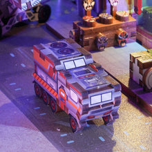 Load image into Gallery viewer, DIY Miniature House Book Nook Kit: Cyber City w/ Dust Cover
