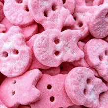 Load image into Gallery viewer, BUBS Godis: Cool Raspberry Foam Skulls
