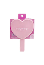 Load image into Gallery viewer, Pretty Privilege PHM Pink Heart Handheld Makeup Mirror - 12
