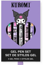 Load image into Gallery viewer, Sanrio Totally Kuromi Soft-Touch Gel Pen Set
