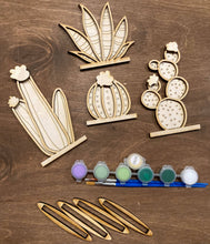 Load image into Gallery viewer, DIY Cactus Painting Craft Kit

