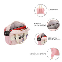 Load image into Gallery viewer, Super Mario Bros Pink Mini Backpack with Character Icons and Adjustable Straps
