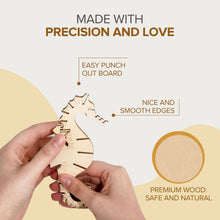 Load image into Gallery viewer, 3D Laser Cut Wooden Puzzle Bundle Pack: Sea Animals
