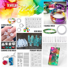 Load image into Gallery viewer, PIXISS Silicone Jewelry, Gem, Pendant Mold Kit
