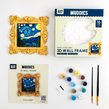 Load image into Gallery viewer, Muddies™ 3D Wall Frame Painting Kit — Starry Night
