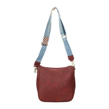 Load image into Gallery viewer, Harry Potter Hogwarts Crest 9.75" Women's Maroon Crossbody Bag
