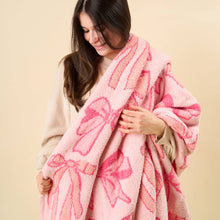 Load image into Gallery viewer, Cozy Dreams Luxe Blanket-Blushing Bows Pink
