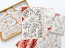 Load image into Gallery viewer, Stick &amp; Stitch Floral embroidery patterns for clothing
