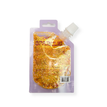 Load image into Gallery viewer, SPARKLE PARTY HAIR AND BODY GEL - SINGLE PACKS: TANGERINE SMILES
