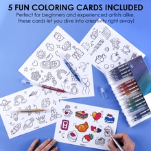 Load image into Gallery viewer, Jumbo Iridescent Glitter Gel Ink Pen Of 18
