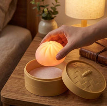 Load image into Gallery viewer, Pookie Mood Dumpling LED Light – Soft Squishy Mood Lamp

