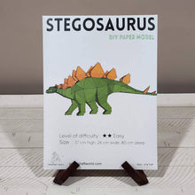 Load image into Gallery viewer, Stegosaurus Origami Model
