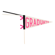Load image into Gallery viewer, Pink Graduate Felt Pennant Banner
