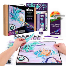 Load image into Gallery viewer, OKTO Manga Elements — Air — 3D Clay Canvas Kit (11.8×15.7 in) — Ages 10+
