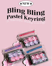 Load image into Gallery viewer, Sparkly Pastel Squishy Jelly Keyring – Fidget Pop Out Series

