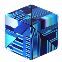 Load image into Gallery viewer, Shashibo Blue Crystal Magnetic Puzzle Cube STEM STEAM MESH

