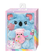 Load image into Gallery viewer, Fuzzy Diary with Lock and Keys, Koala
