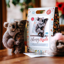 Load image into Gallery viewer, Sleepy Koala Needle Felting Craft Kit
