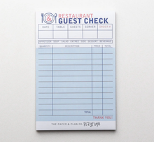 Load image into Gallery viewer, Kids Playtime Pad®  Restaurant Guest Check
