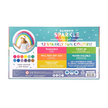 Load image into Gallery viewer, Rainbow Sparkle Metallic Watercolor Gel Crayons - Set of 12
