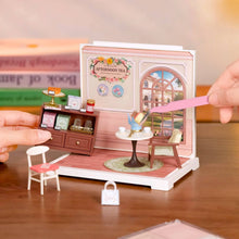 Load image into Gallery viewer, DIY Miniature House Kit: Honey Tea Lounge with Dust Cover
