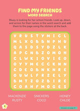 Load image into Gallery viewer, Bluey Stickertivity: Best Friends by Dienesa Le: Paperback; 64 pages / English
