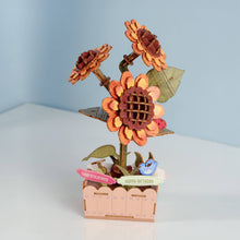 Load image into Gallery viewer, DIY Wooden Puzzle Kit - Sunflower Bloom Set
