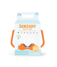 Load image into Gallery viewer, Orange Sensory Play Jar
