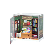 Load image into Gallery viewer, DIY Miniature House Kit: Memory Book Store with Dust Cover

