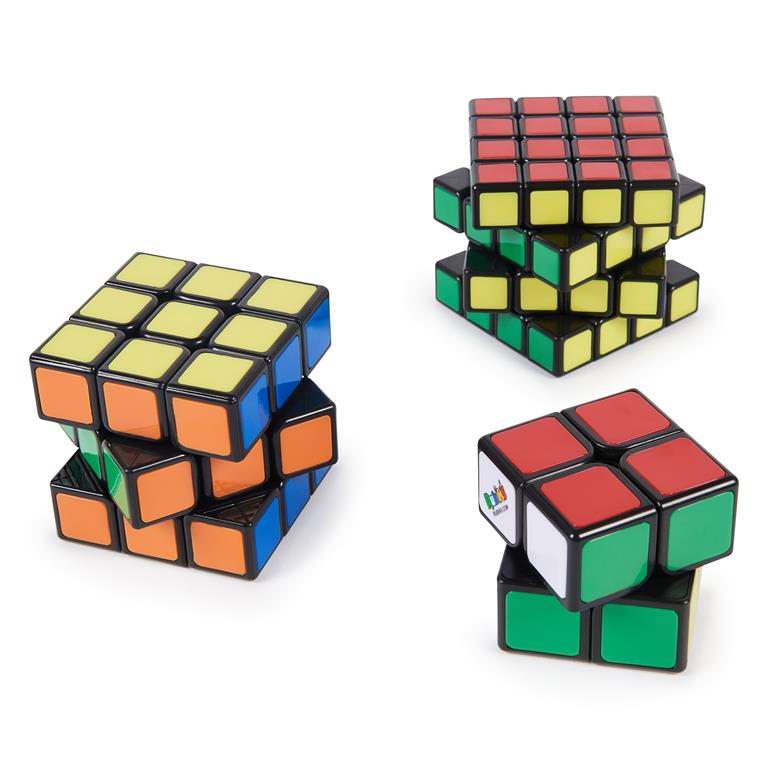 Rubik`s, Tiled Trio Bundle 2x2 Mini 3x3 Cube 4x4 Master