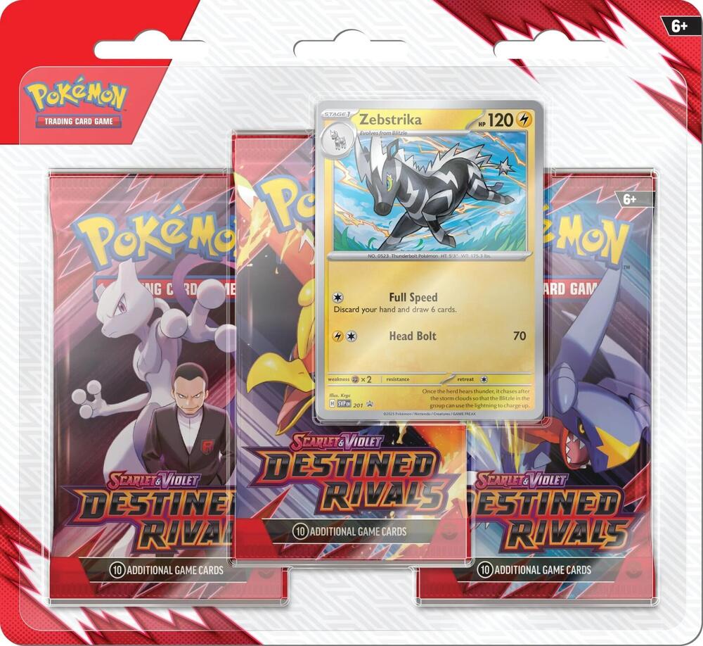 Pokémon Destined Rivals 3 Pack Blister