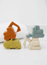 Load image into Gallery viewer, Construction Vehicle Mold Free Silicone Bath Toy Set 
