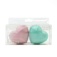 2 Pack Heart Lip Balm PEGGABLE 100% Natural Mint /Wildberry
