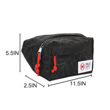 Load image into Gallery viewer, Spider-Man Across The Spider-Verse Miles Morales Logo 11.5” Black Fanny Pack
