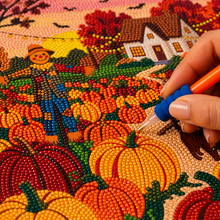 Load image into Gallery viewer, Fall Diamond Art Kit | Pumpkin Patch | DIY
