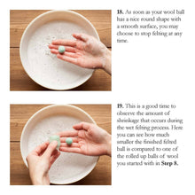 Load image into Gallery viewer, Holiday Felted Acorn Kit - Wet Felting

